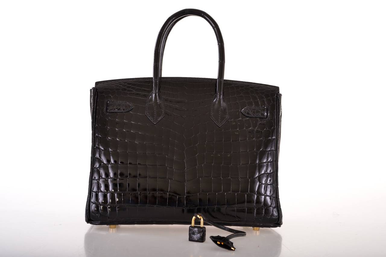 HERMES BIRKIN BAG 30CM CROCODILE GHW JaneFinds In Excellent Condition In NYC Tri-State/Miami, NY
