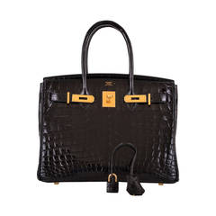 HERMES BIRKIN BAG 30CM CROCODILE GHW Jane Finds