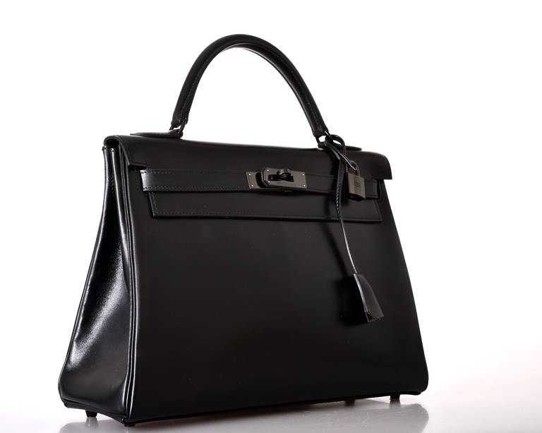 CELEBS FAVE LIMITED PRODUCTION HERMES KELLY SO BLACK BOX KELLY 32cm