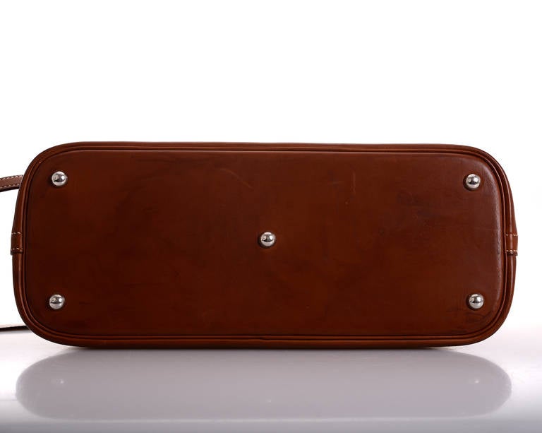 FOREVER HERMES BARENIA BOLIDE 37cm PHW LOVE THIS COLOR In Excellent Condition In NYC Tri-State/Miami, NY