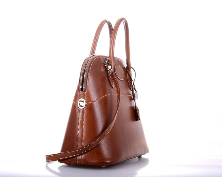 FOREVER HERMES BARENIA BOLIDE 37cm PHW LOVE THIS COLOR 3