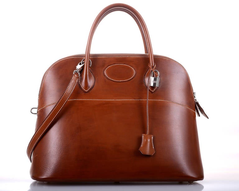 FOREVER HERMES BARENIA BOLIDE 37cm PHW LOVE THIS COLOR 4