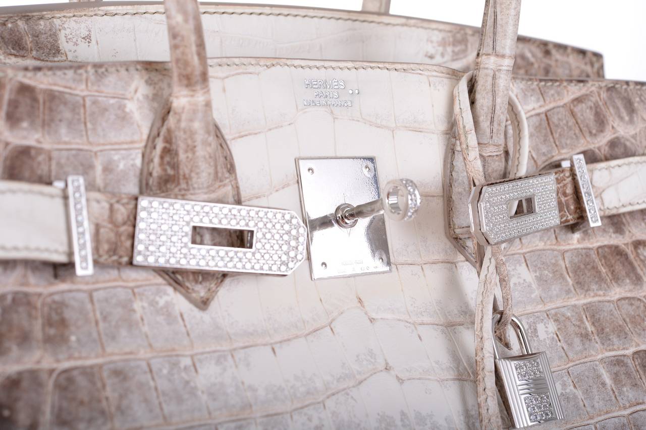 birkin bag cost - HERMES BIRKIN BAG 30cm MATTE HIMALAYAN CROCODILE 18K and DIAMOND ...