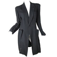 Jean Paul Gaultier Black Linen Jacket