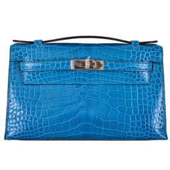 BIRKIN 35 bag, 2011 Brighton blue sea crocodile (Crocodi…