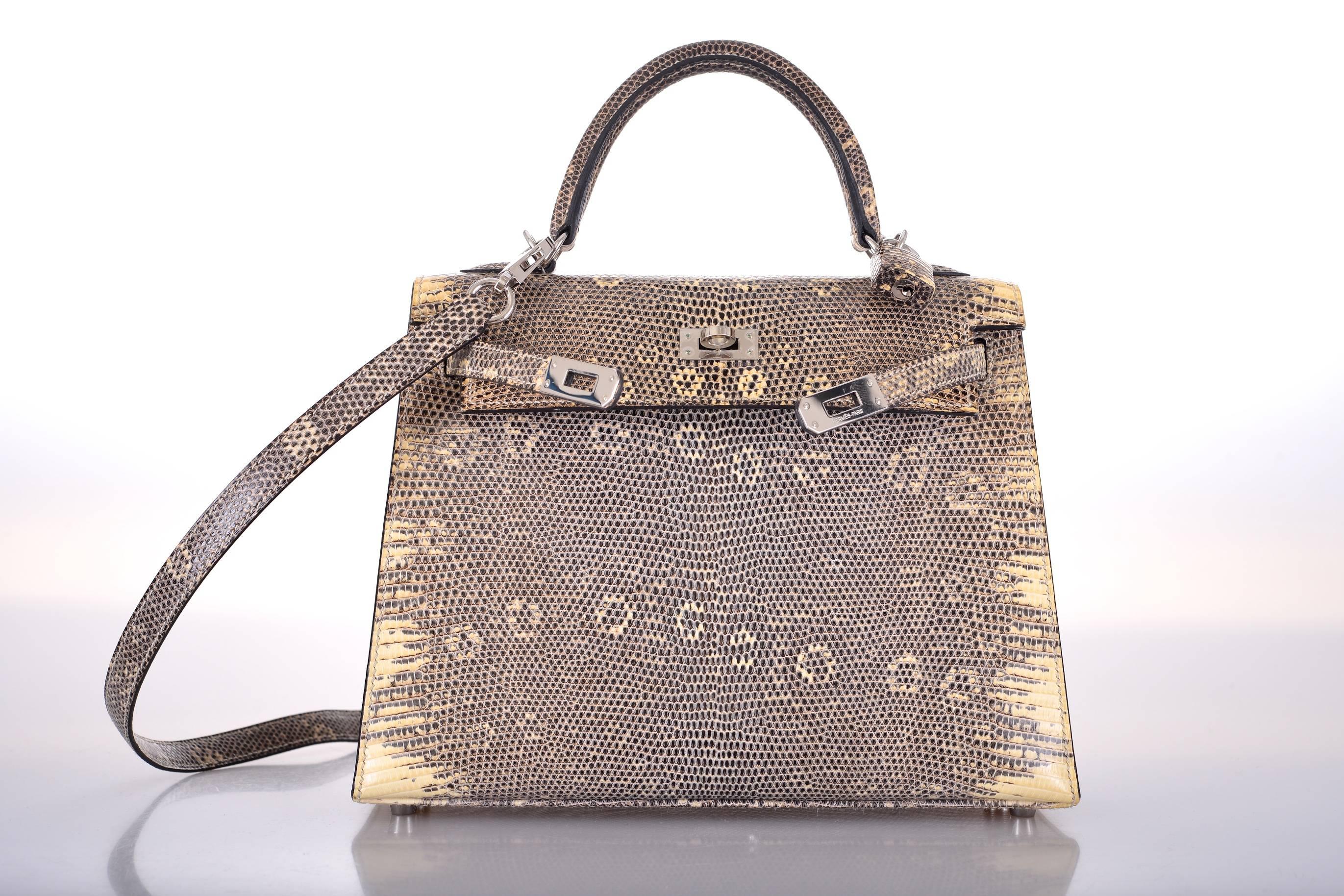 Donna IMPOSSIBILE TROVARE BORSA HERMES KELLY 25CM OMBRE LIZARD FABULOSITY JF FAVE JaneFinds