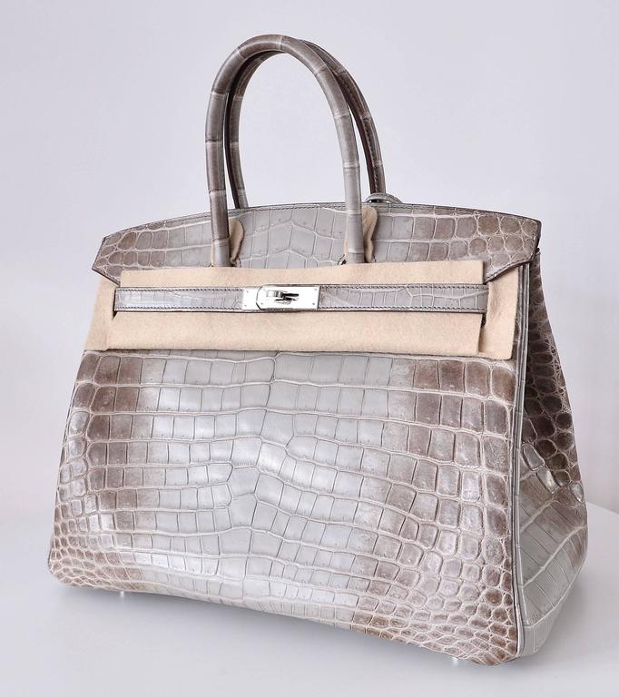 Replica Hermes Kelly Retourne 25 Handmade Bag In Himalaya Crocodile  Niloticus Skin