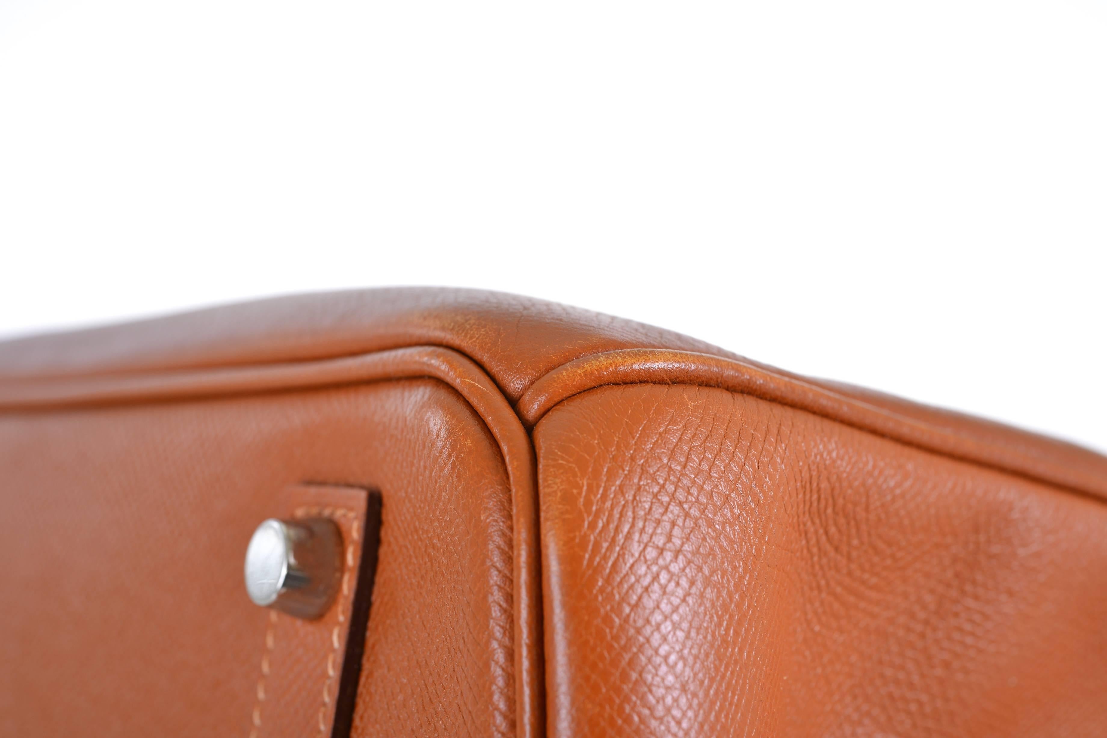 Hermes Birkin Bag 35cm Gold with Palladium Hardware Epsom Leather  4