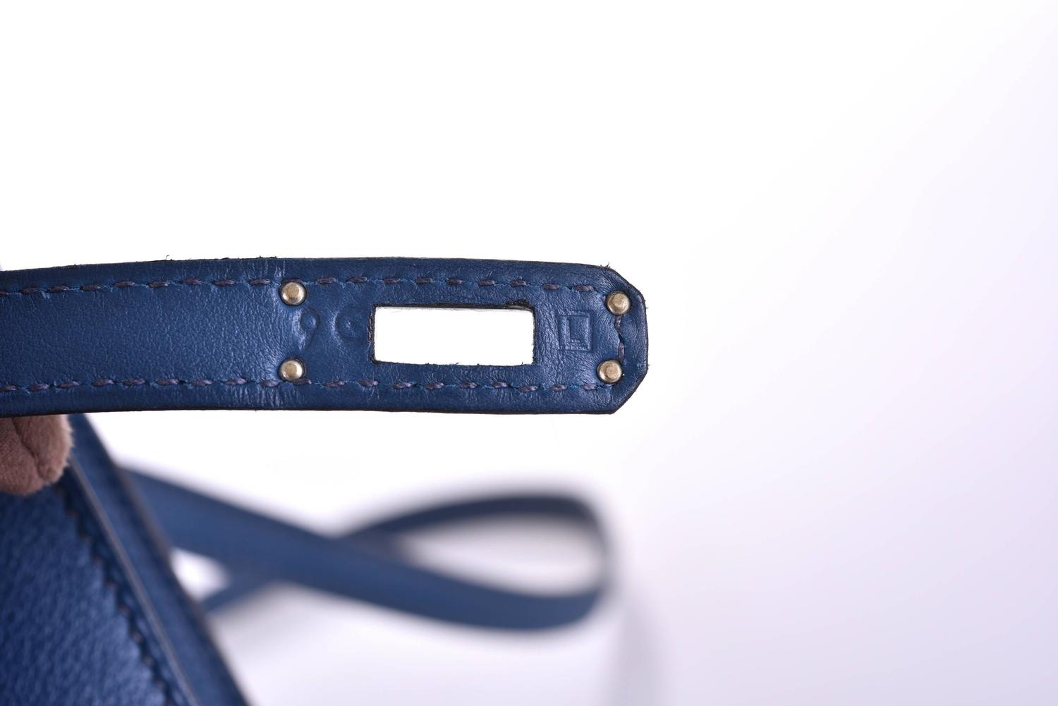HERMES KELLY DANSE BAG BLUE DE MALTE SWIFT PALLADIUM HARDWARE ...  