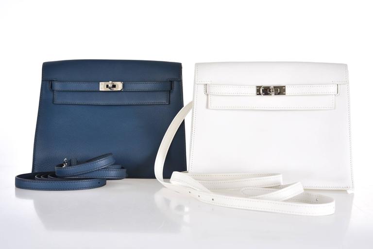 Preowned Hermes Kelly Danse White Super Rare Wear It 7 Ways Janefinds