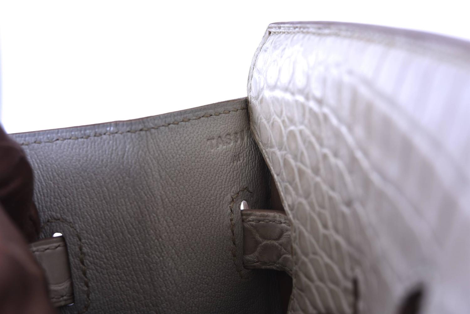 Hermes 35cm Birkin Bag Beton Porosus crocodile insane! JaneFinds ...