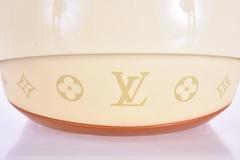 Louis Vuitton Limited Edition Damier Beige Motorcycle Vespa Helmet JaneFinds