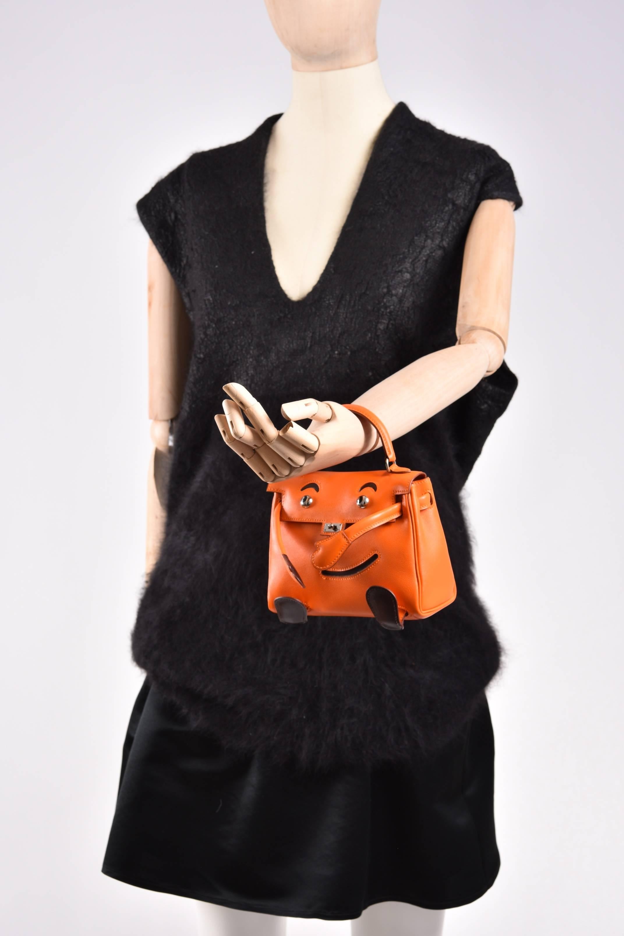 Hermes Kelly Doll Bag Orange Idole (Kelly Doll) Gulliver Orange JaneFinds For Sale 3