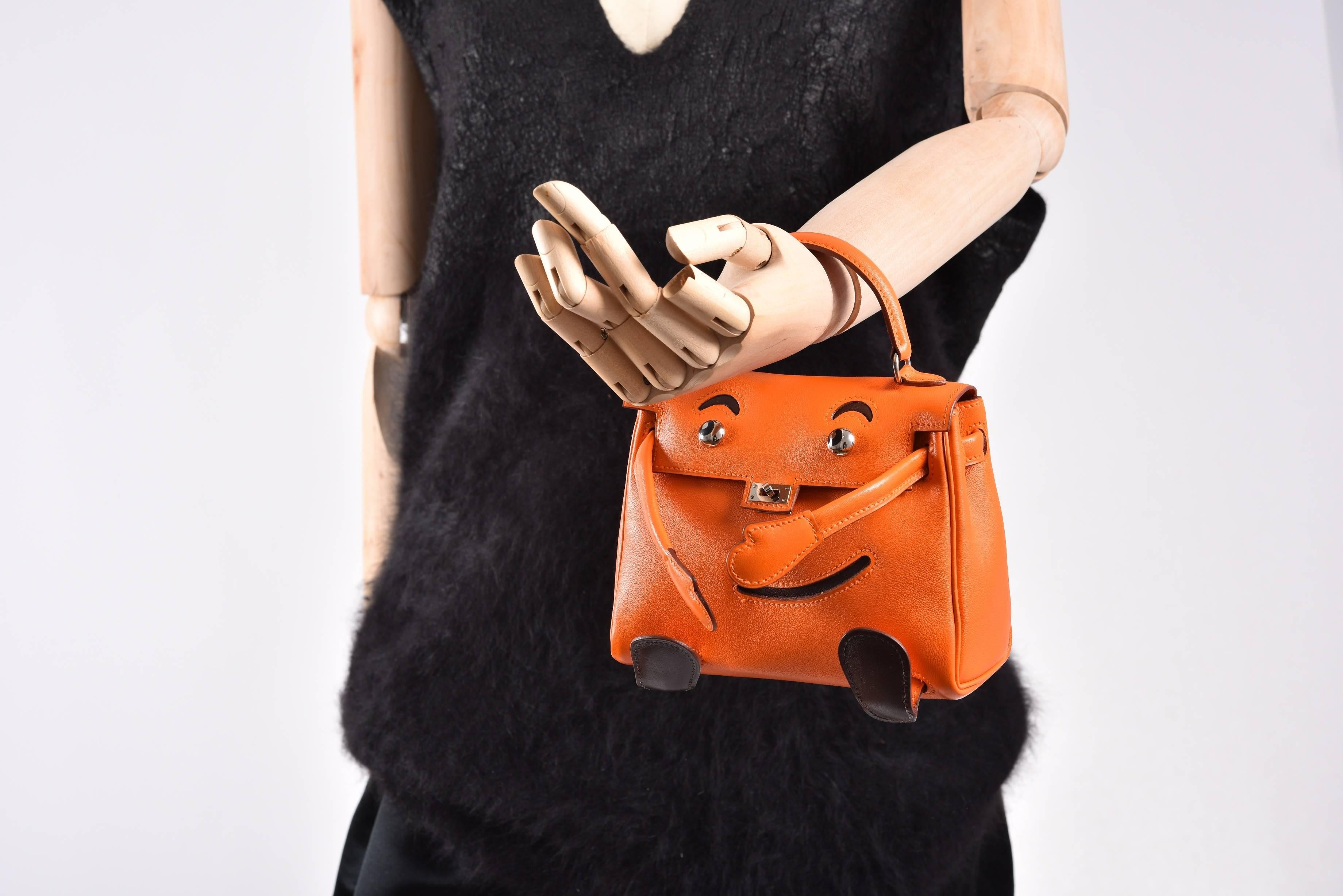 Hermes Kelly Doll Bag Orange Idole (Kelly Doll) Gulliver Orange JaneFinds For Sale 2