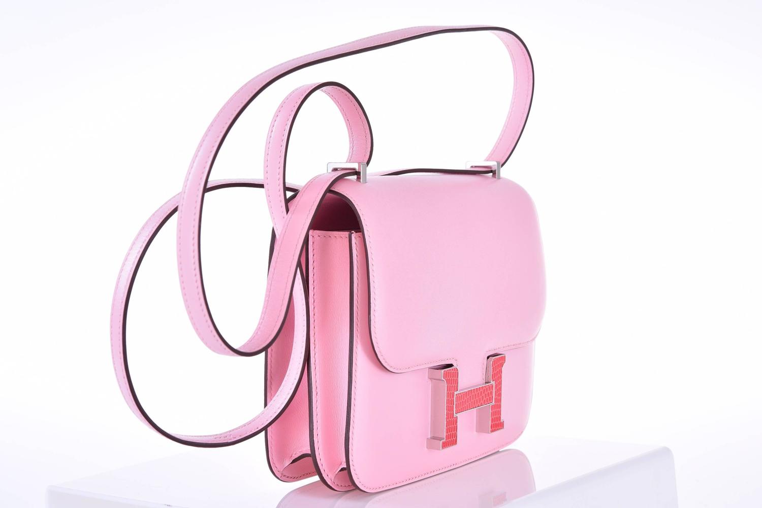 birkin hermes replica - Hermes Mini Constance 18cm Rose Sakura Tadelakt Lizard JaneFinds ...