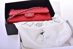 Red Chanel Jumbo Flap Bag in Caviar Skin JaneFinds
