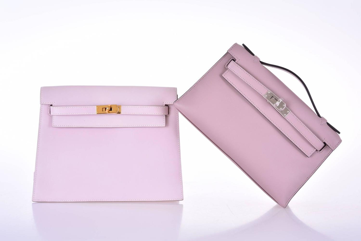Hermes Kelly Pochette Clutch Glycine a shade of Lavender JaneFinds ...