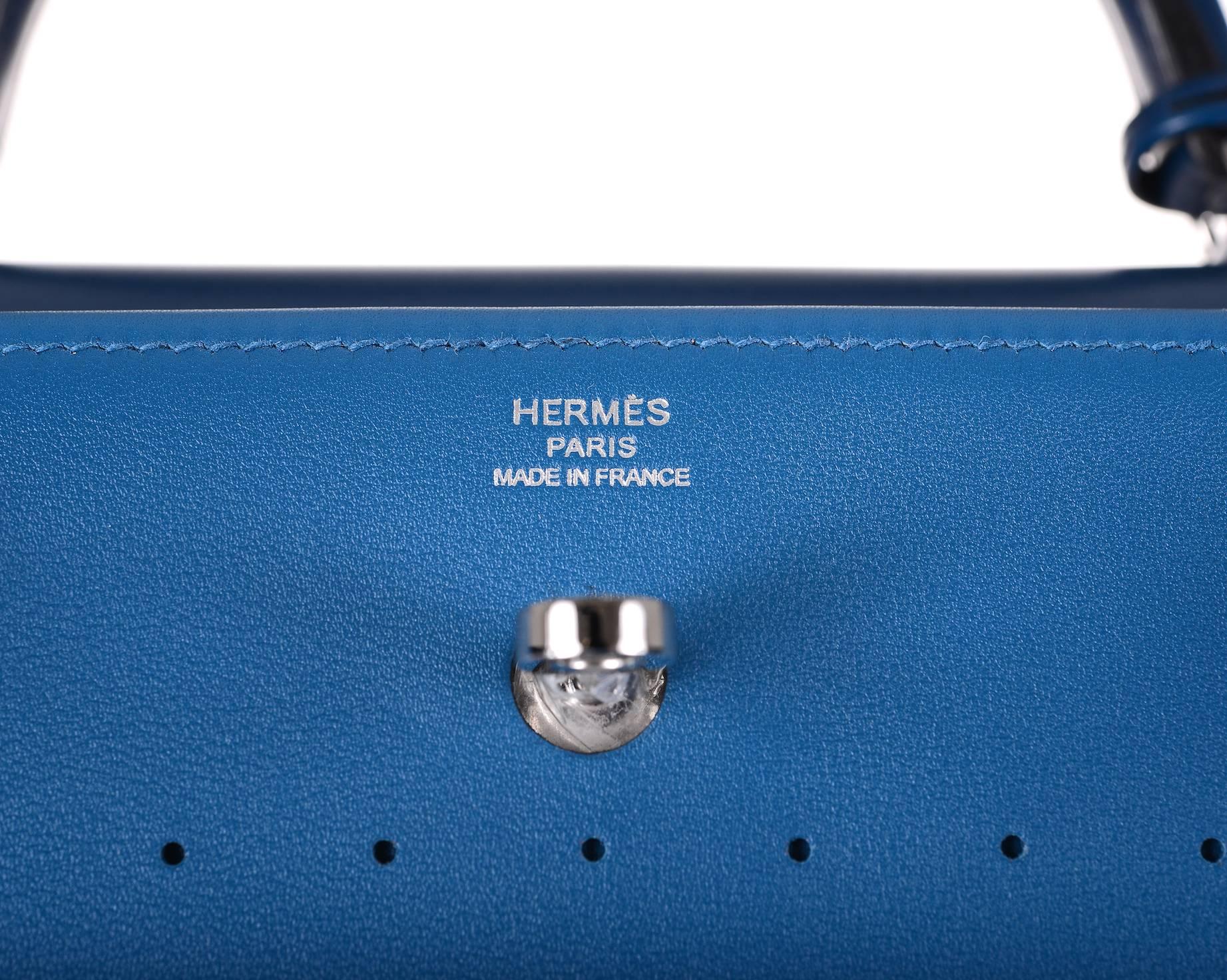 Hermes Kelly 28cm Golf Box Leather Blue De Prusse Bleu De Galice JaneFinds 6