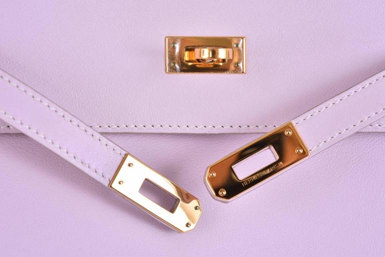 Hermes Kelly Danse Pink Dragee Swift Leather super rare gold hardware  JaneFinds at 1stDibs