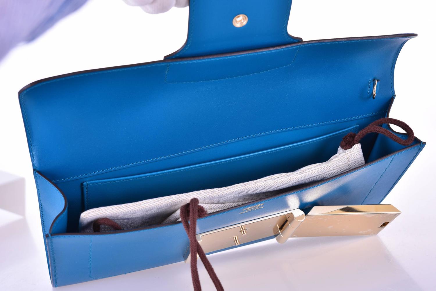 Hermes 23CM Medor Clutch Hermes Medor Blue Izmir Clutch Gold ... Hermes 23CM Medor Clutch Hermes Medor Blue Izmir Clutch Gold ...