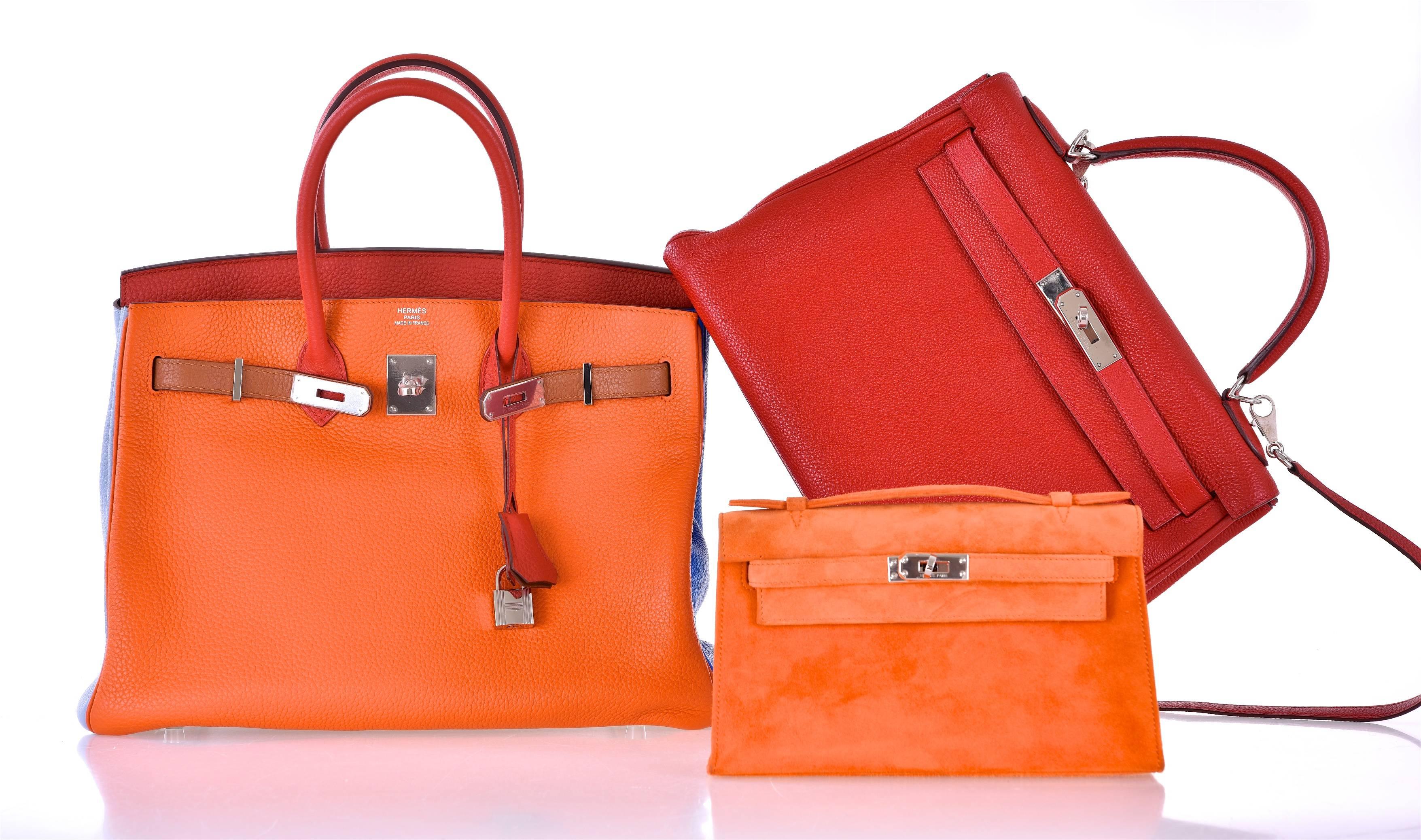 Women's or Men's Hermes Birkin 35CM Arlequin Birkin 6 Color Bag JaneFinds