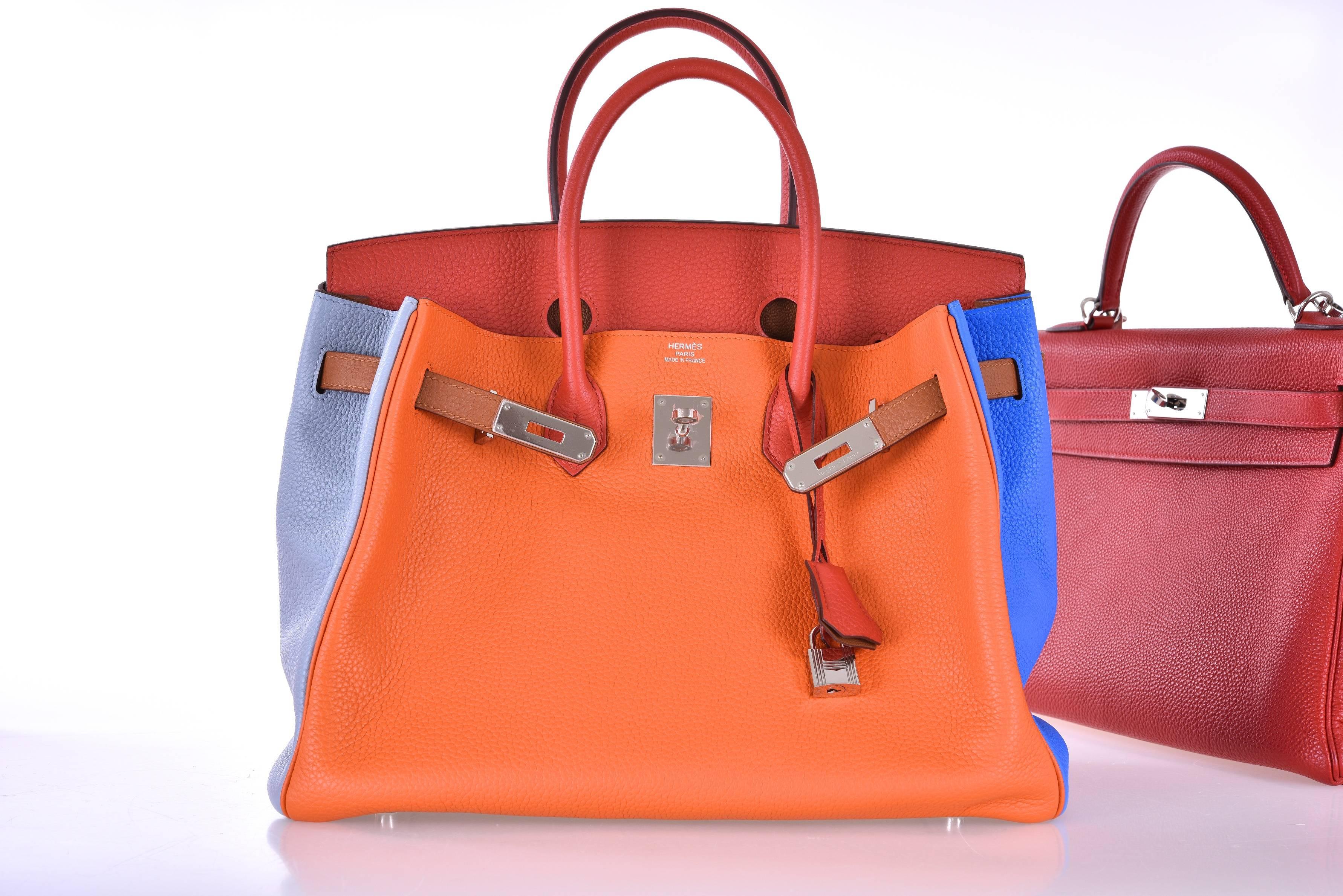 Hermes Birkin 35CM Arlequin Birkin 6 Color Bag JaneFinds 5