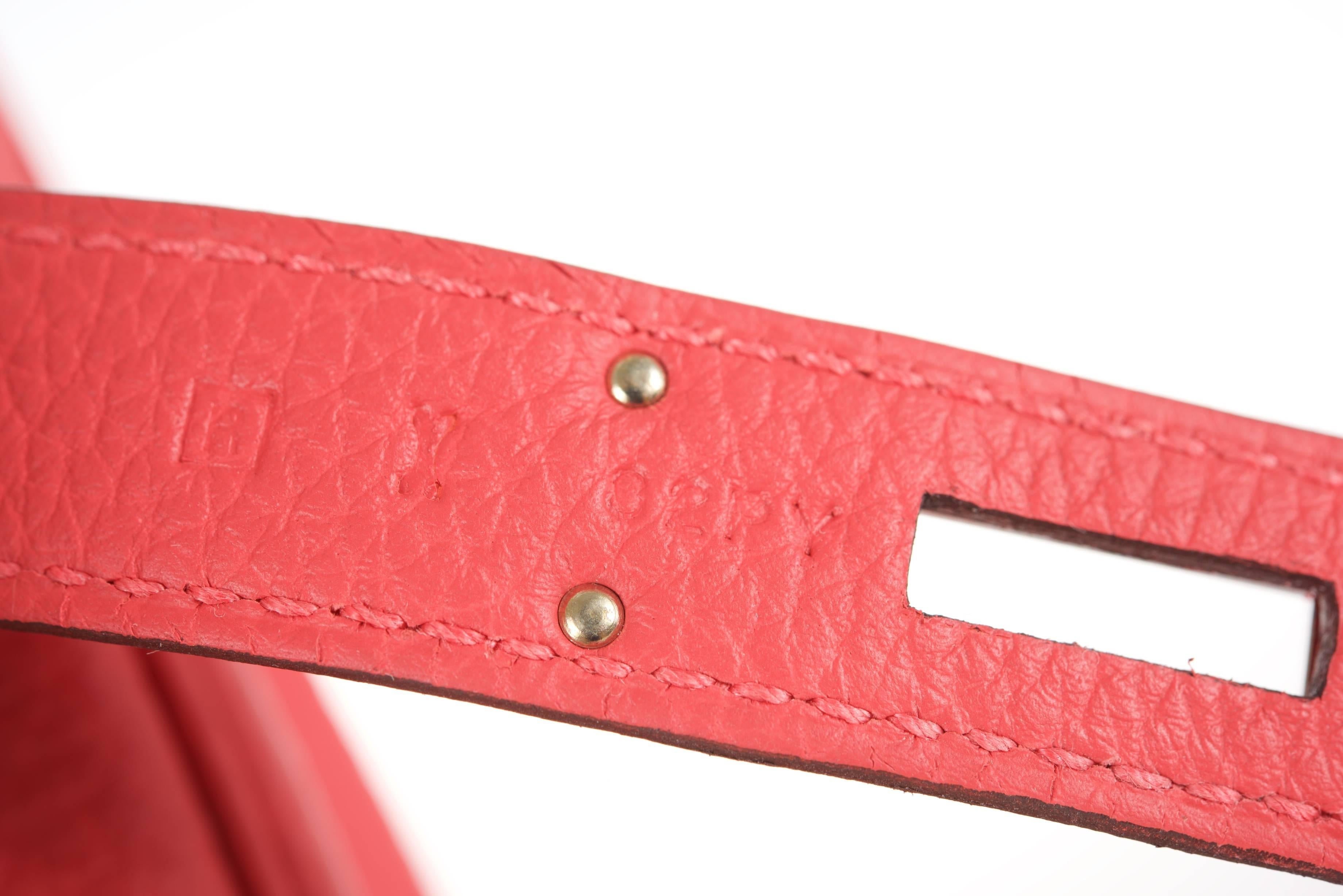 Red Hermes Birkin Bag 30cm Rouge Pivoine with Palladium Hardware JaneFinds For Sale