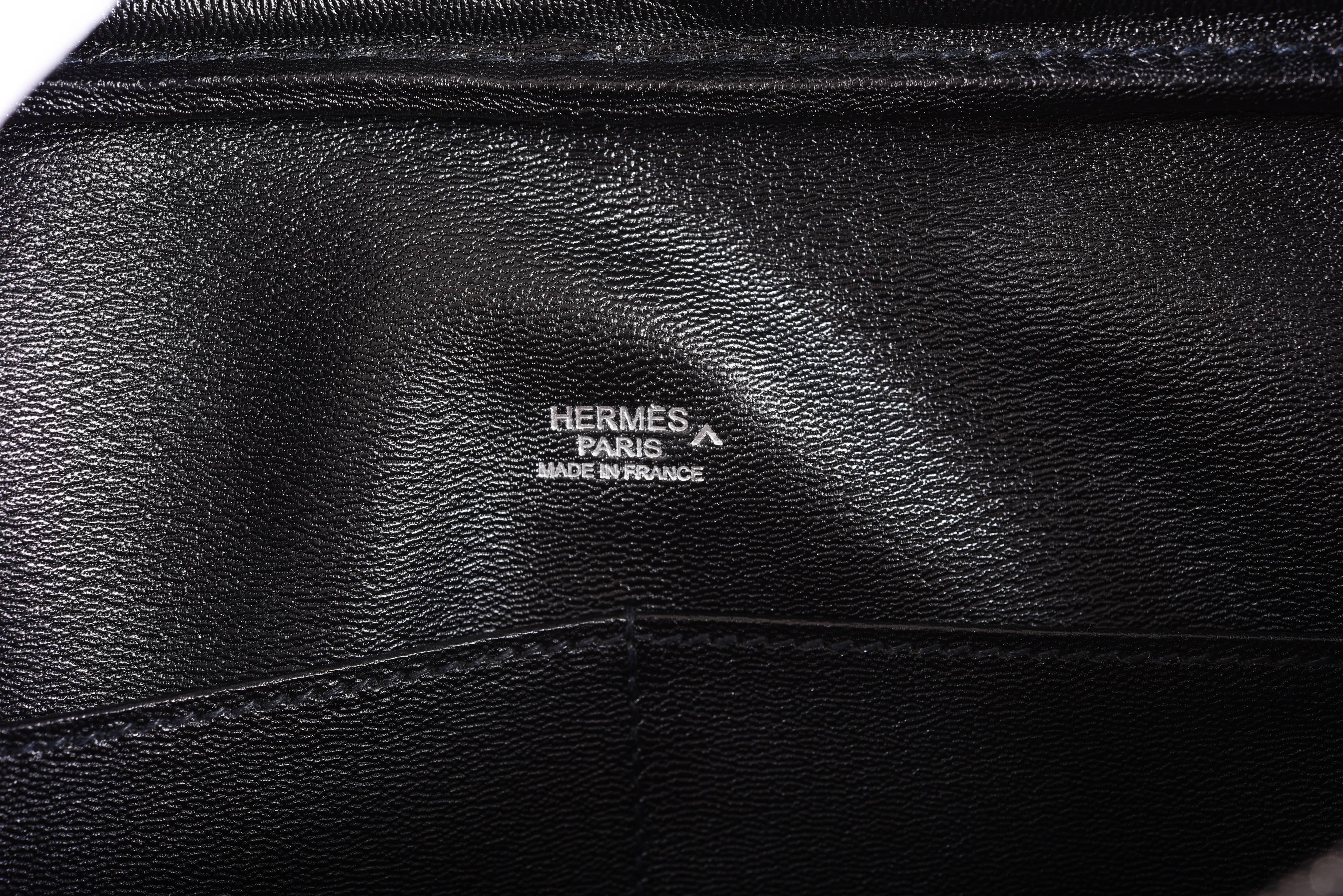 Hermes Limited Edition Plume Crocodile Black Porosus Bag 32cm JaneFinds 5