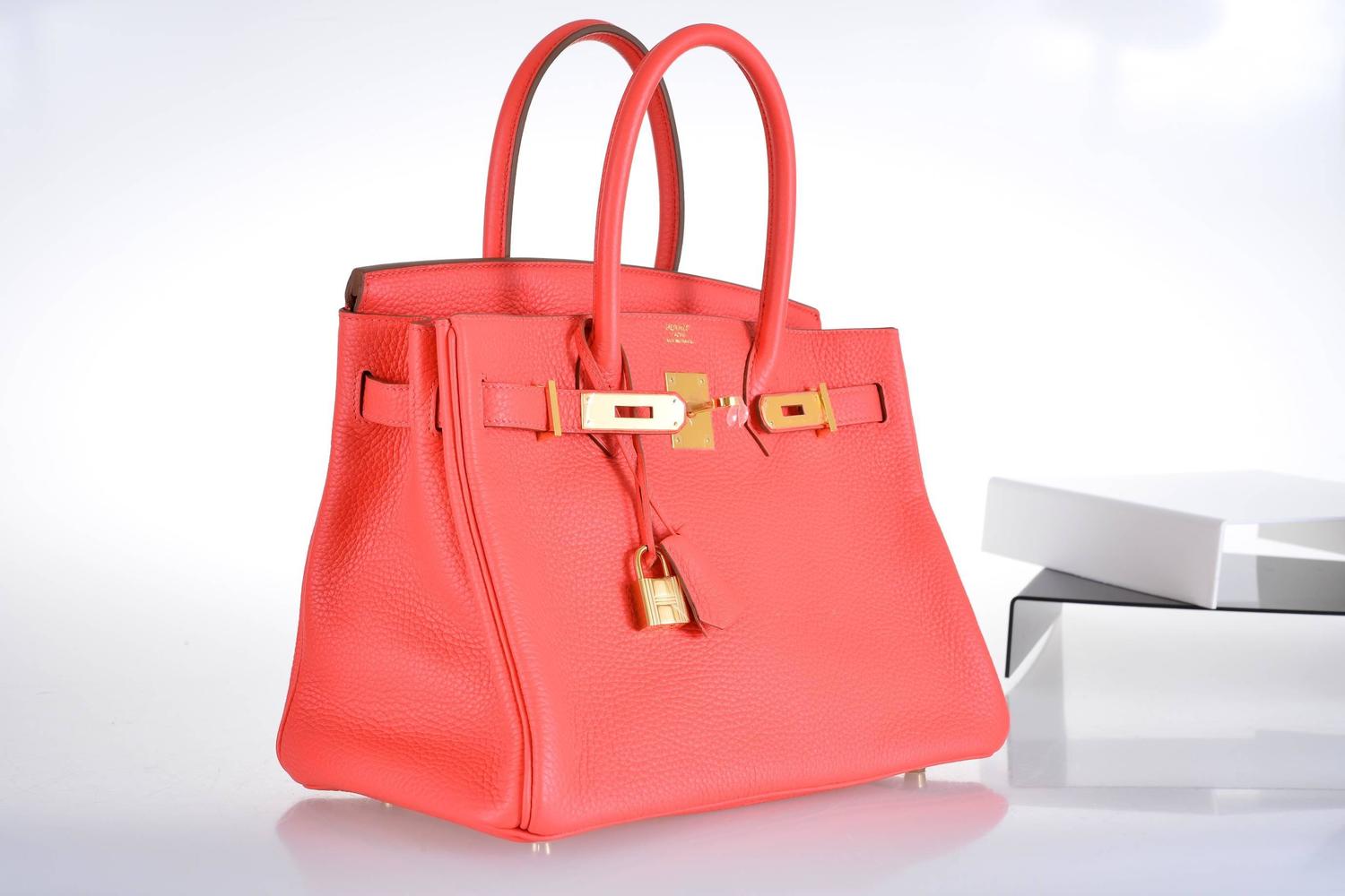 HERMES BIRKIN BAG GERANIUM 35 CM MATTE POROSUS CROCODILE GOLD ... HERMES BIRKIN BAG GERANIUM 35 CM MATTE POROSUS CROCODILE GOLD ...