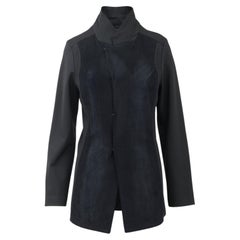 BLACK Comme des Garçons FW 1993 Rei Kawakubo Blazer in lana nera JP L.