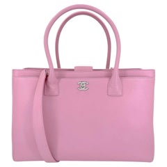 Chanel 2014 Große rosa „Executive Cerf“ Shopper-Tasche SHW 69361