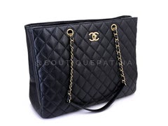 Chanel 2019 Black Caviar Timeless Classic Grand Shopper Tote Bag GHW 69465