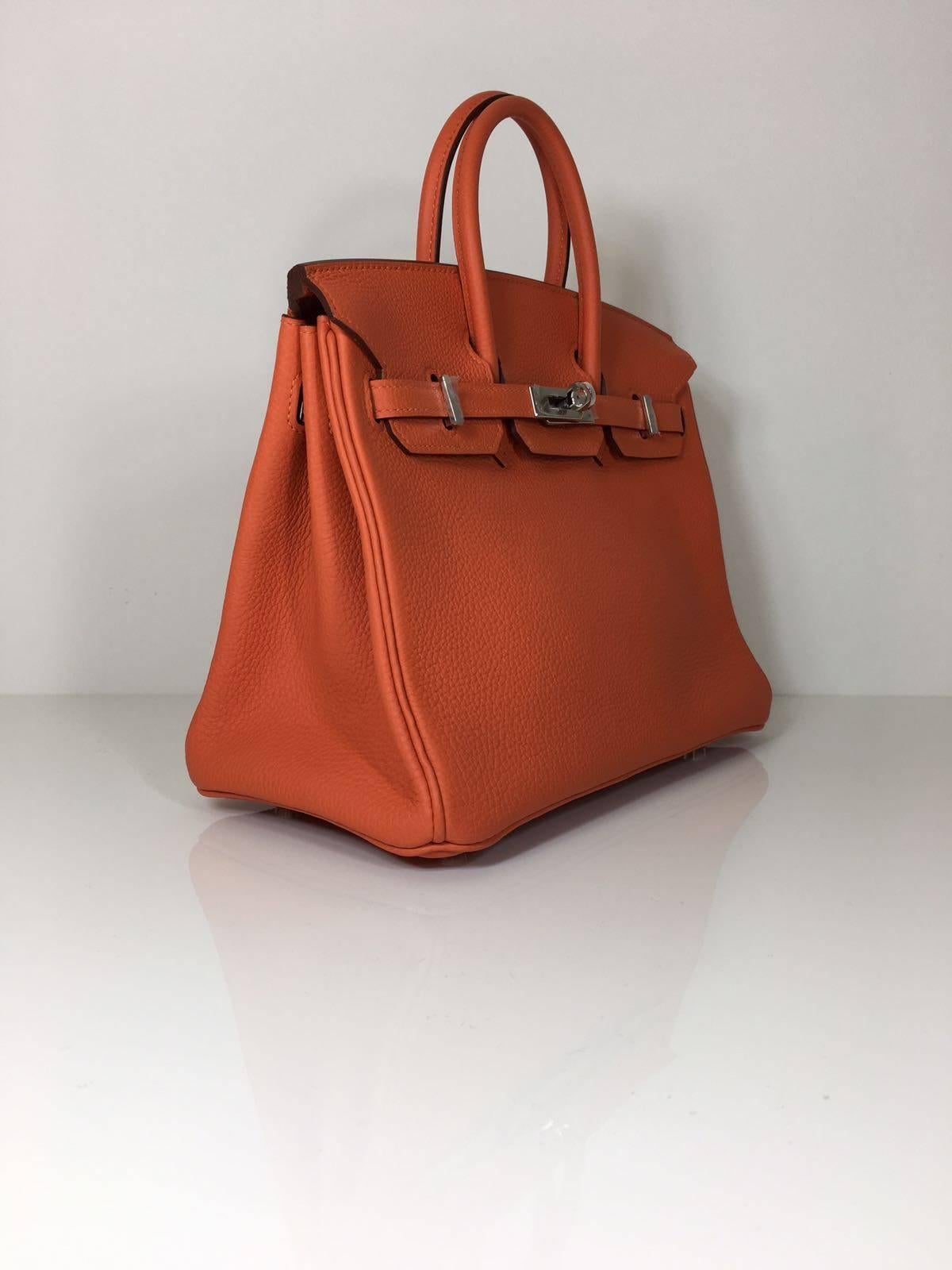 Hermes Birkin 25 Fue Togo PHW In New Condition In London, GB