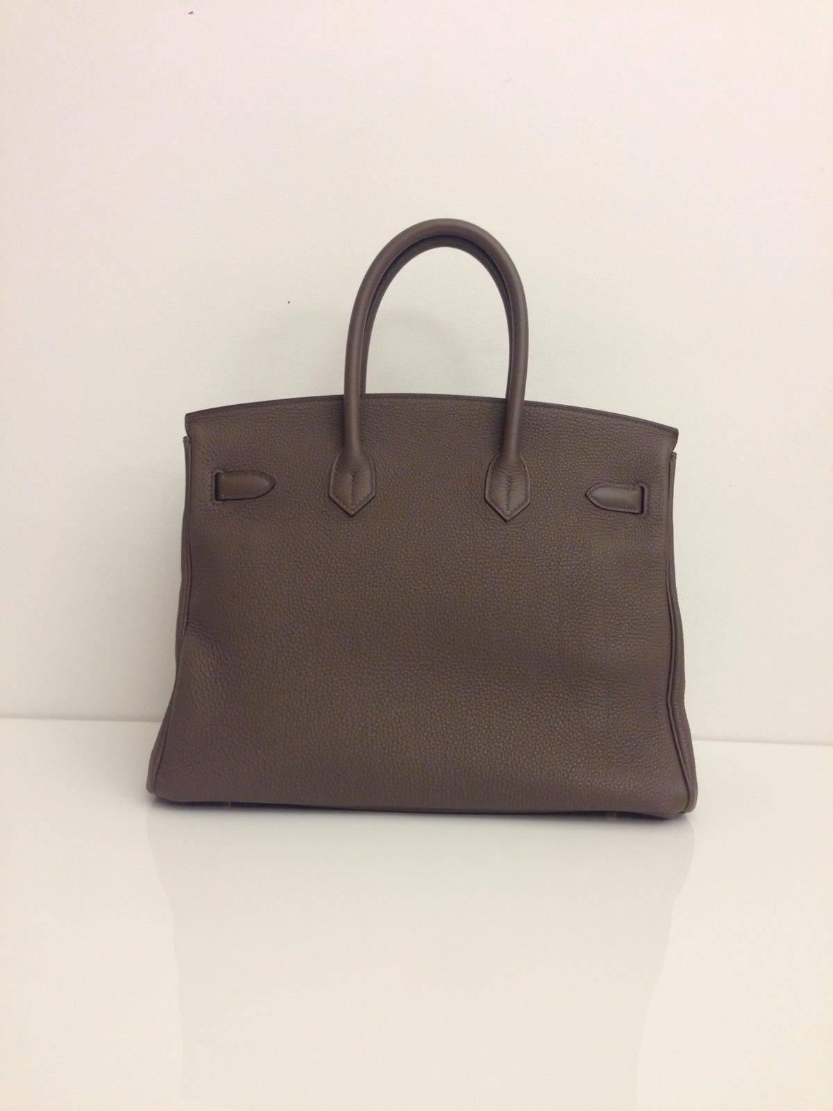Hermes Birkin 35 Taupe Togo GHW In New Condition In London, GB