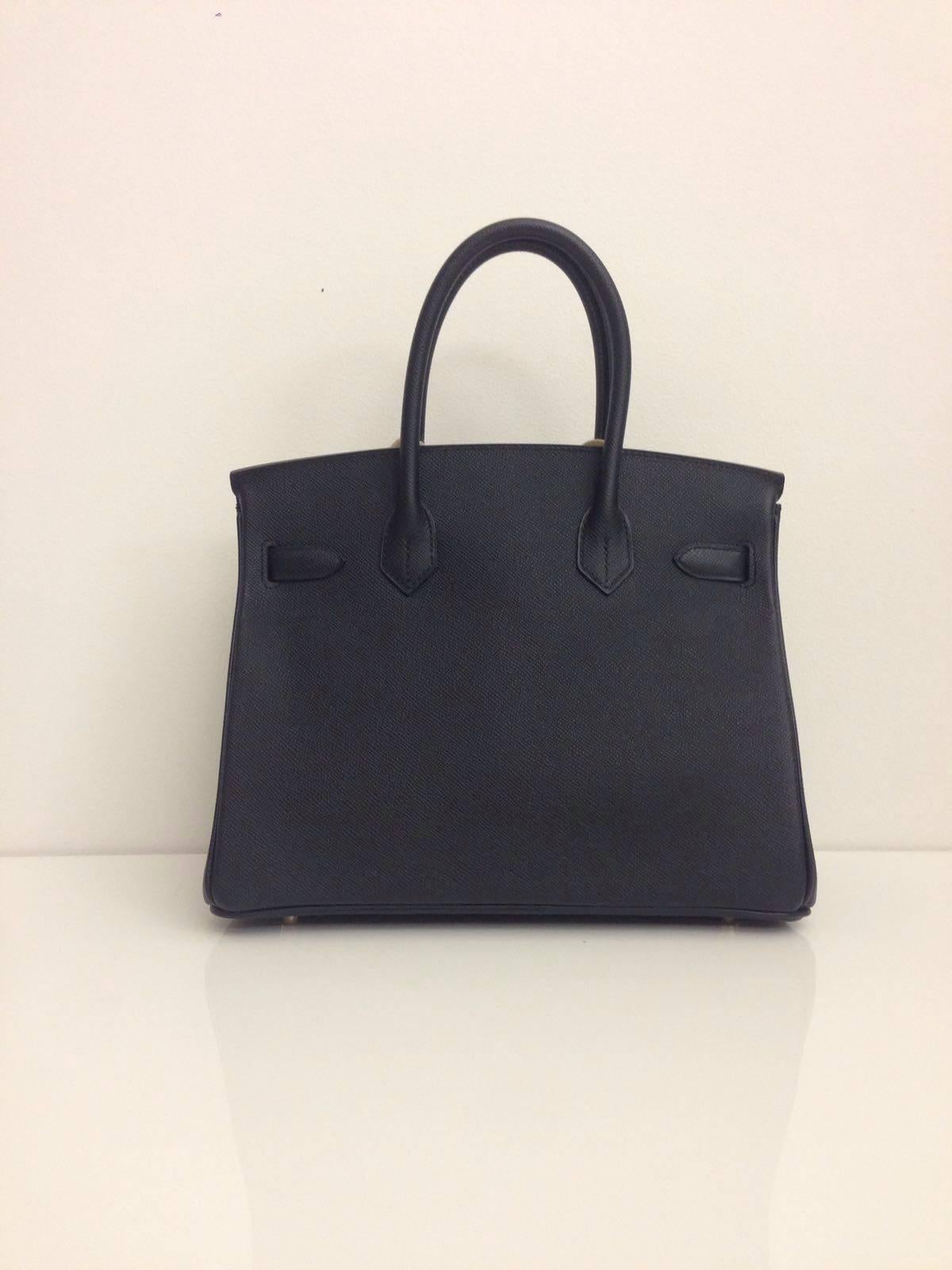 Hermes Birkin 30 Noir Epsom GHW In New Condition In London, GB