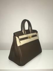 Brand New Hermes Birkin 25 Taupe Togo GHW