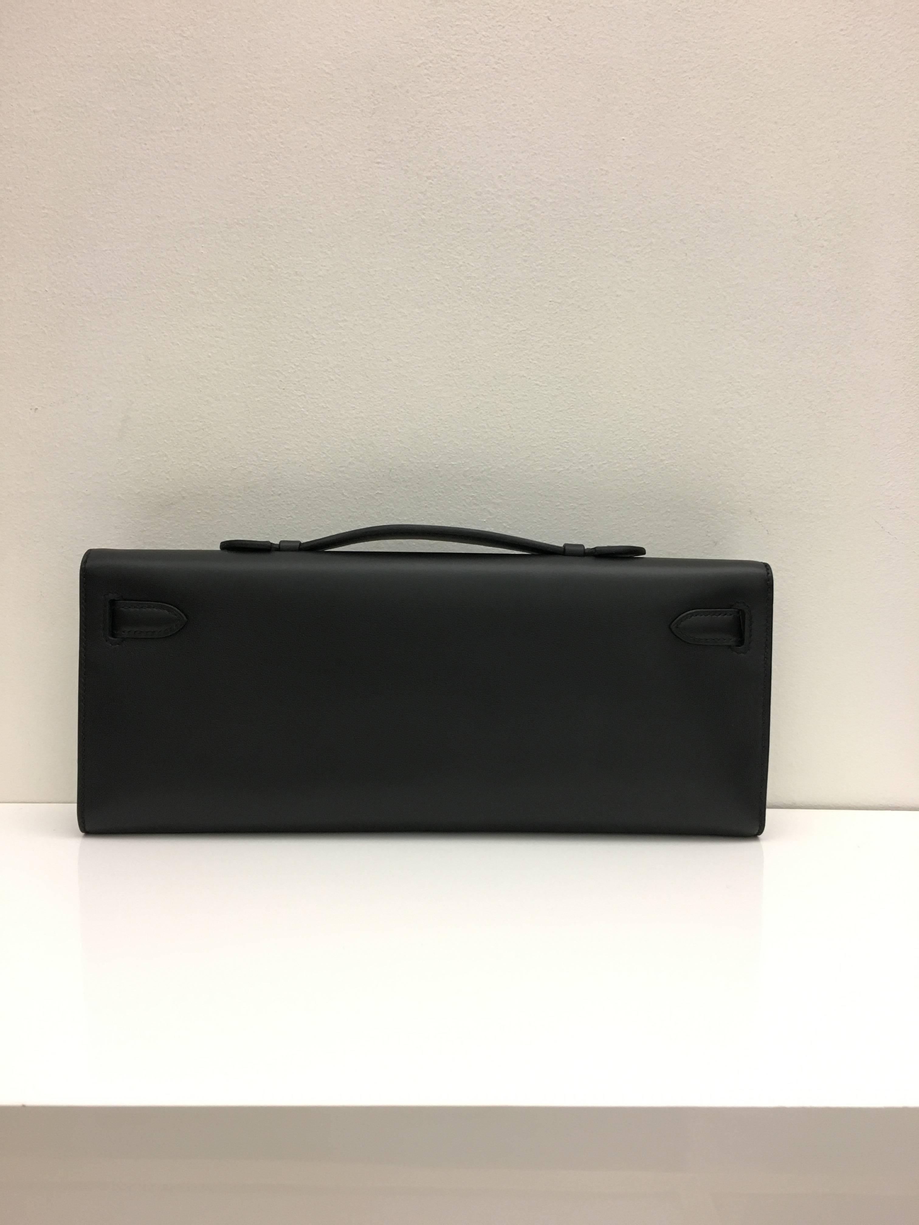 Brand New Hermes Kelly Cut Black Swift GHW In New Condition For Sale In London, GB