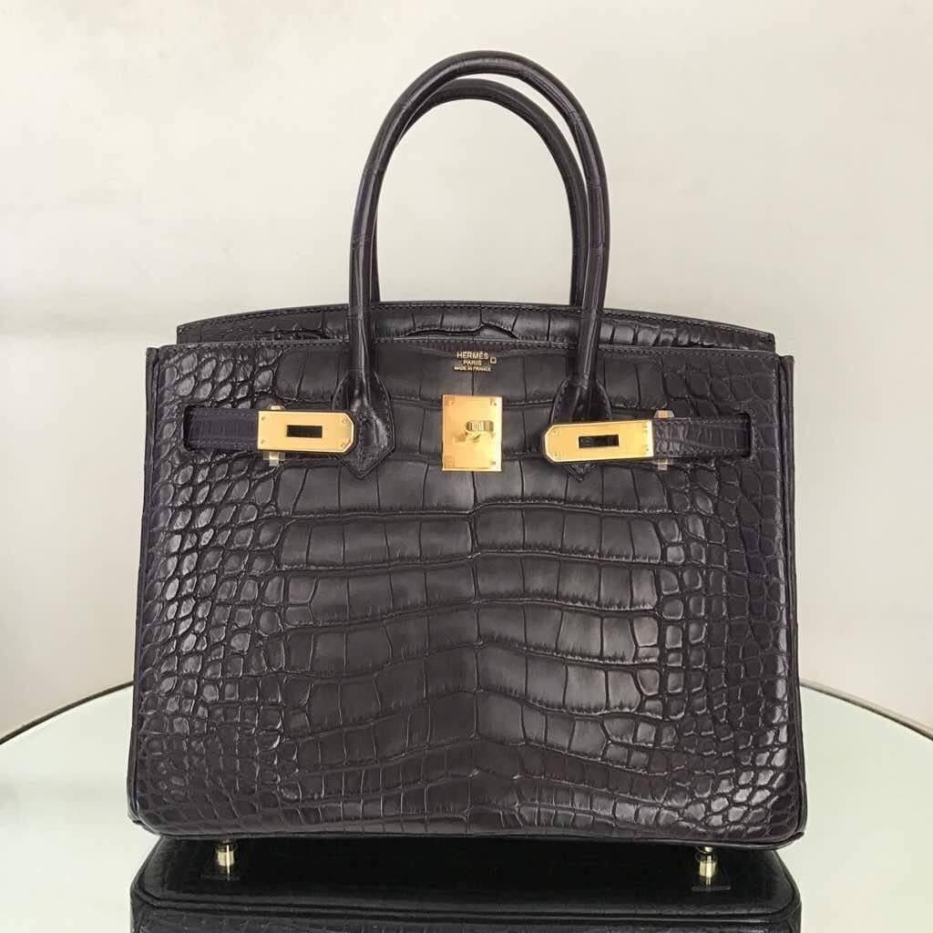 Black Hermes birkin 30 and kelly 28 matt BLACK GOLD HARWDWARW 