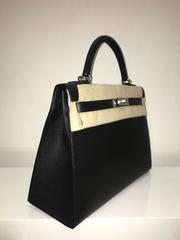 Brand New Hermes Kelly 32 Black Epsom PHW