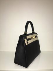 Brand New Hermes Kelly 25 Black Epsom GHW