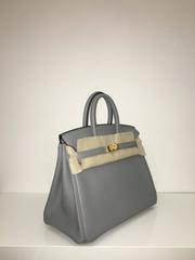 Brand New Hermes Birkin 25 Gris Mouette Togo GHW