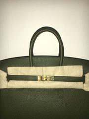 Brand New Hermes Birkin 25 Vert Veronaise Togo GHW