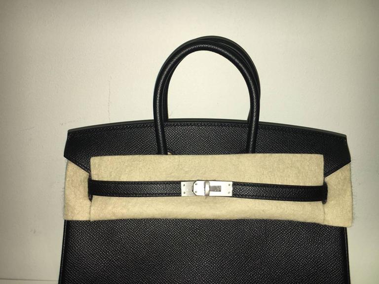 Hermès Birkin 25 Black Epsom With Gold Hardware - AG Concierge Fzco