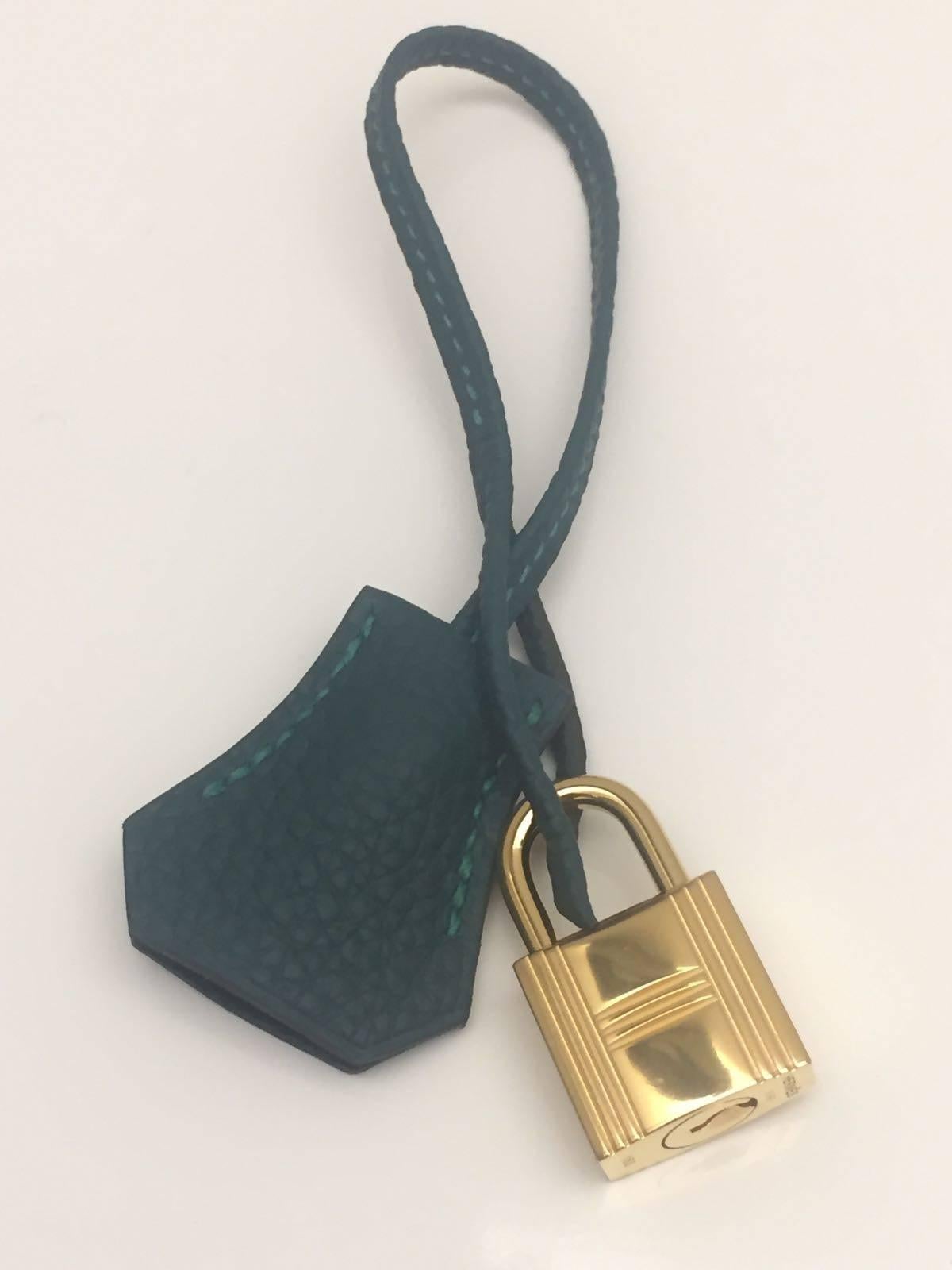 Brand New Hermes Birkin 30 Togo Green Malachite GHW For Sale 1