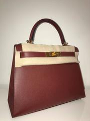 Hermes Kelly 28 Rouge H Epsom GHW
