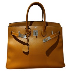 Hermes Birkin 35 brown epsom phw bag