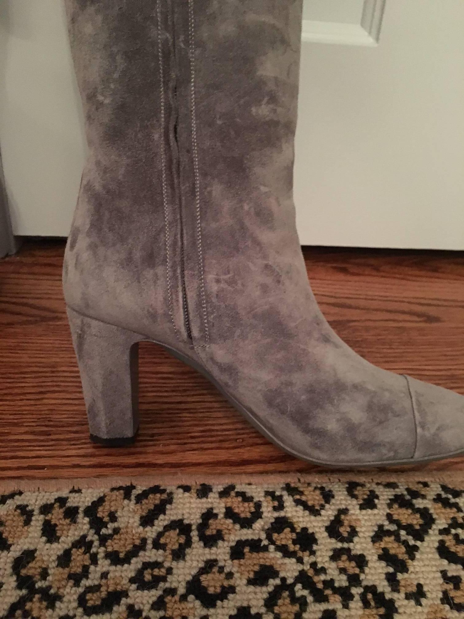 Contemporary Chanel High Boots in Gray 6