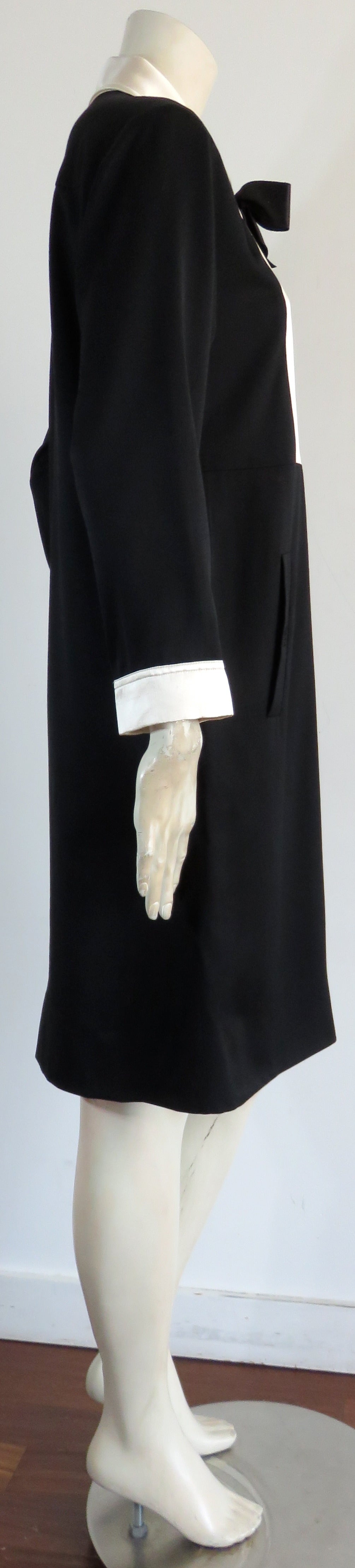 1980's CHANEL Silk tuxedo dress 1