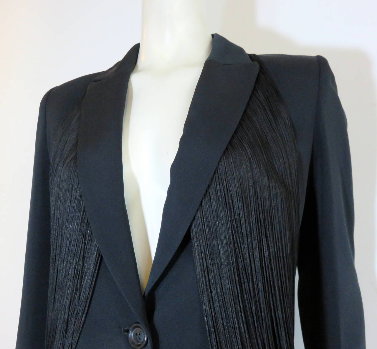Women's RIFAT OZBEK Black fringe jacket