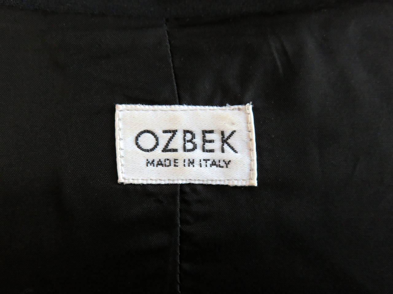 RIFAT OZBEK Black fringe jacket 4